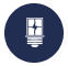 Icon of a window with sparkles inside a lightbulb symbol, suggesting clear or energy-efficient windows.